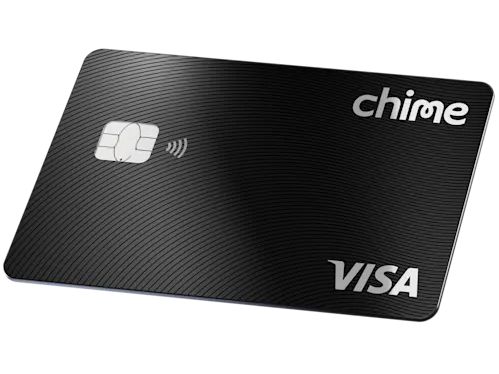 Black color Secured Chime Visa® Credit Card