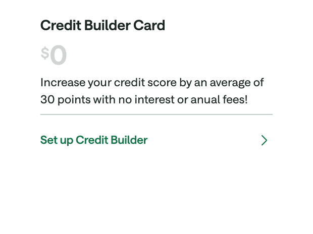 Credit Builder Card app screenshot